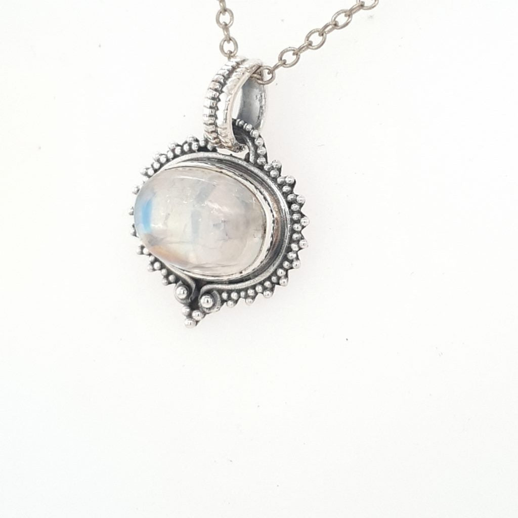 moonstone crystal pendant