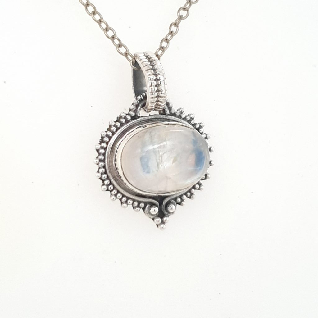 moonstone crystal pendant