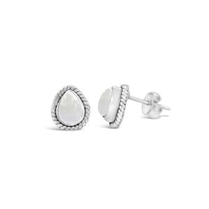 moonstone stud earrings