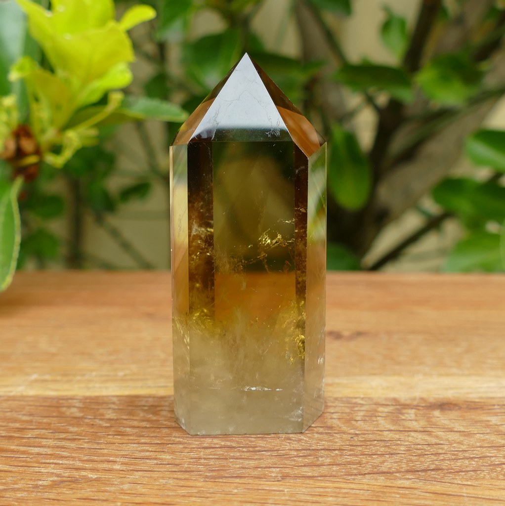 natural citrine polished point