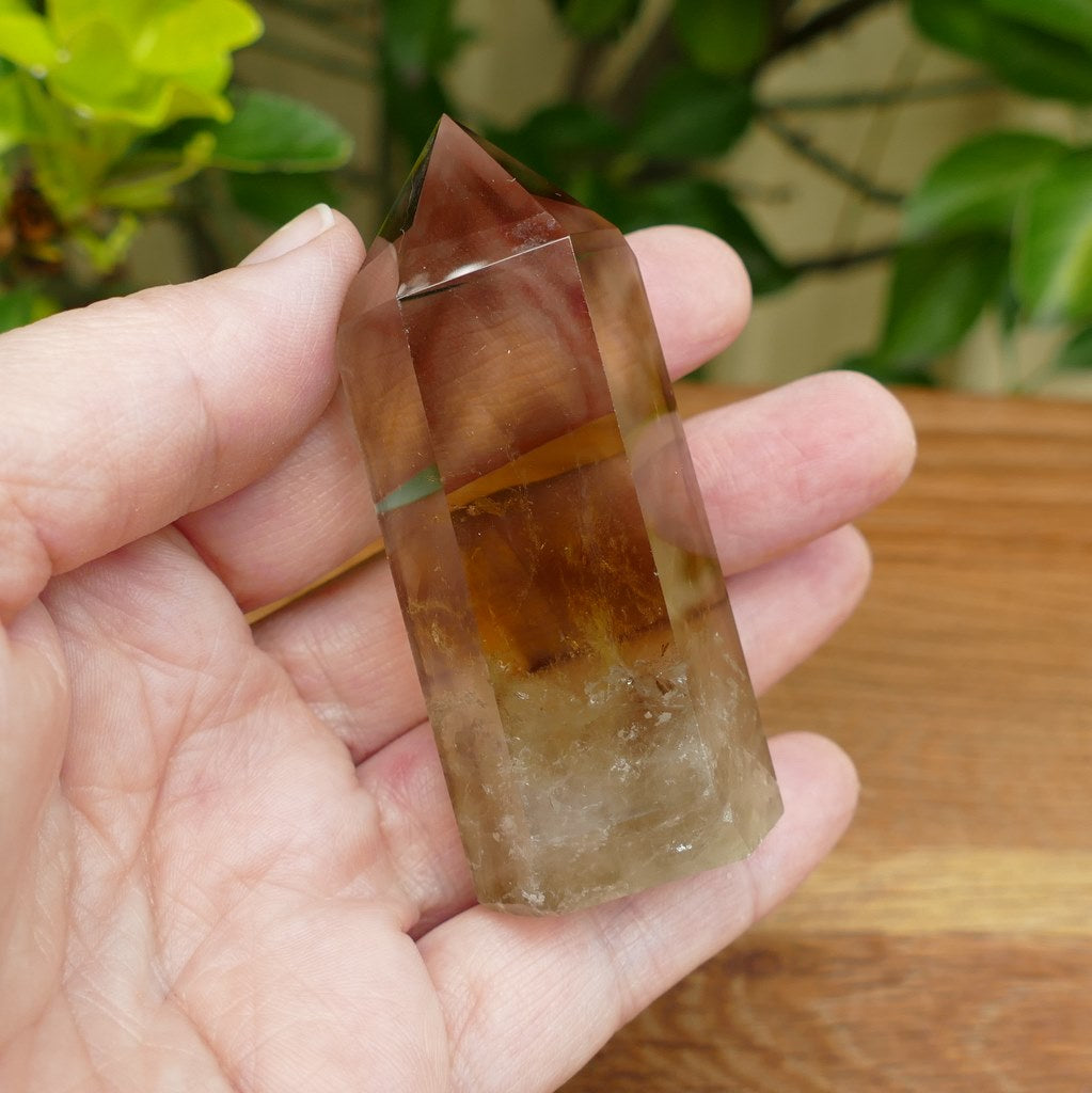 natural citrine polished point