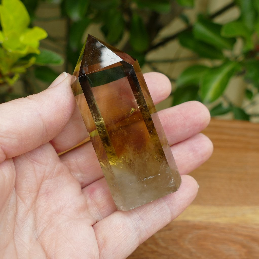 natural citrine polished point