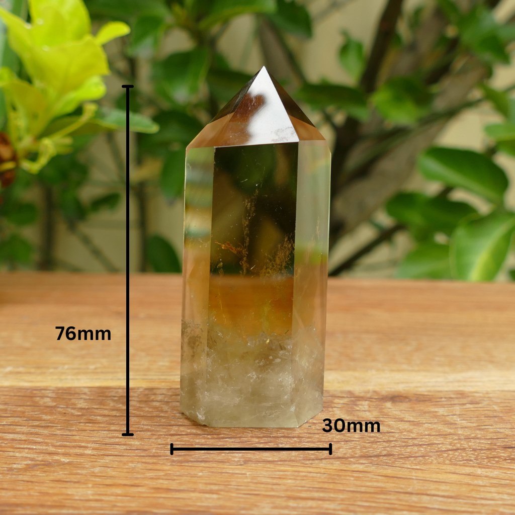 natural citrine polished point