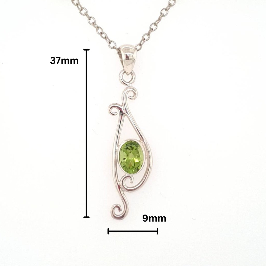 peridot pendant