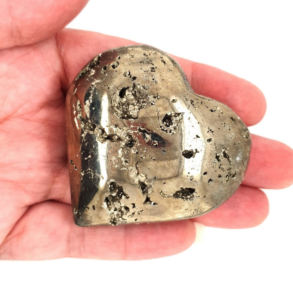 pyrite crystal heart cluster