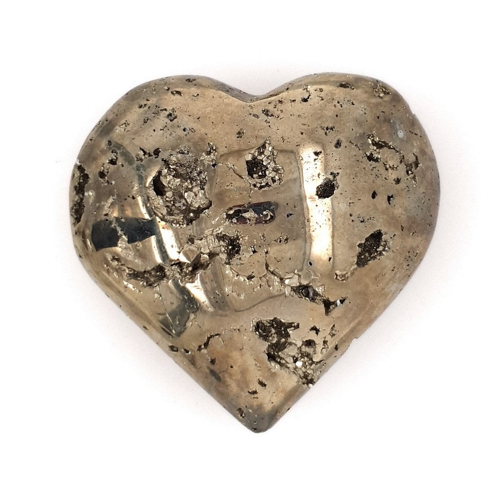 pyrite crystal heart cluster