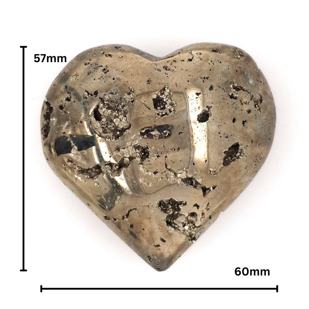 pyrite crystal heart cluster