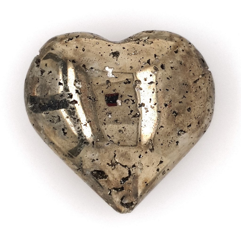 pyrite crystal heart cluster