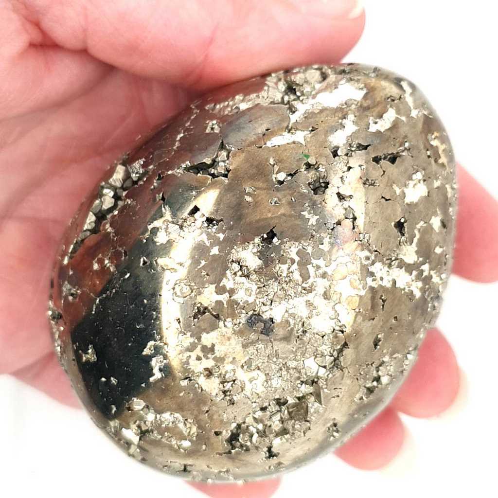 Pyrite Crystal Egg for Manifesting Your Dreams
