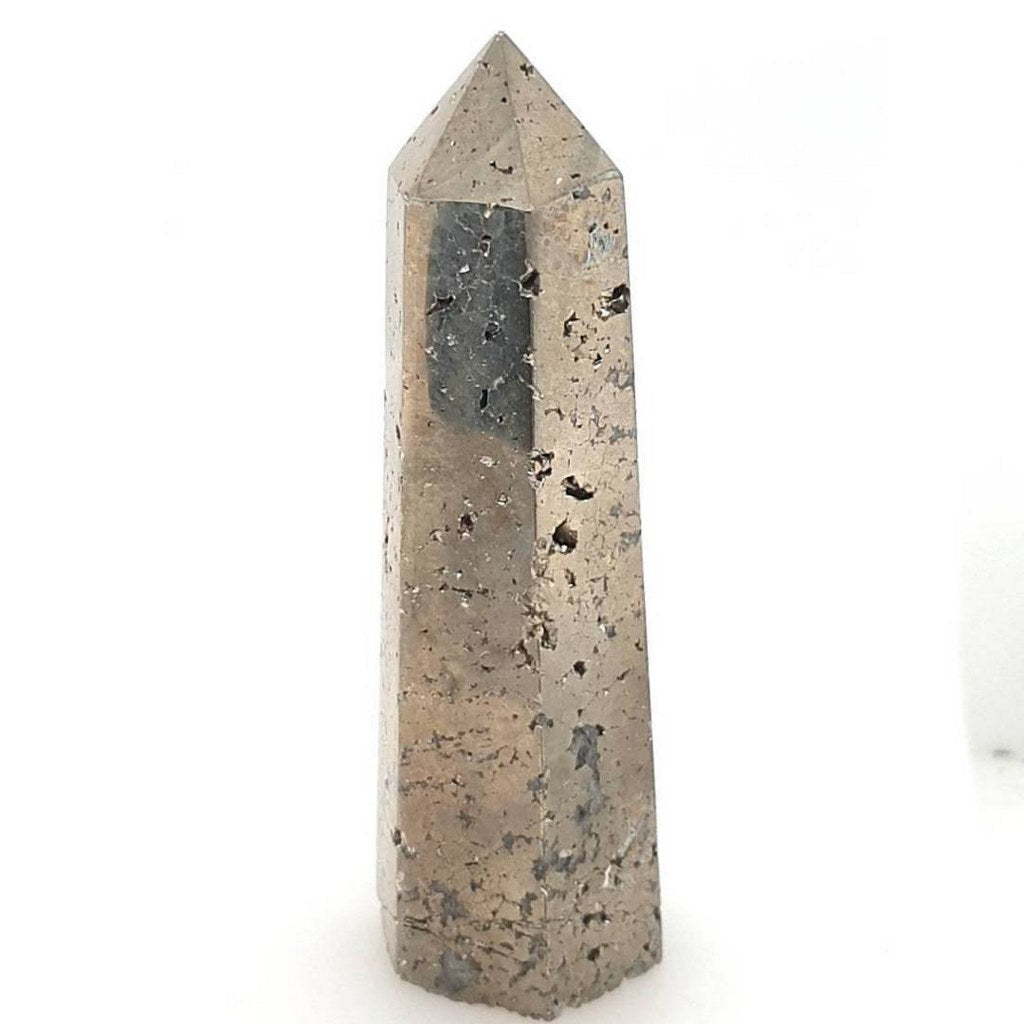 pyrite crystal cluster obelisk