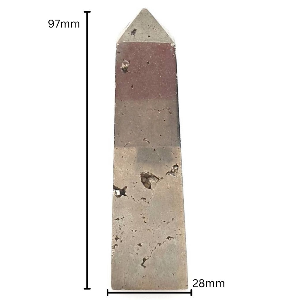 pyrite crystal obelisk