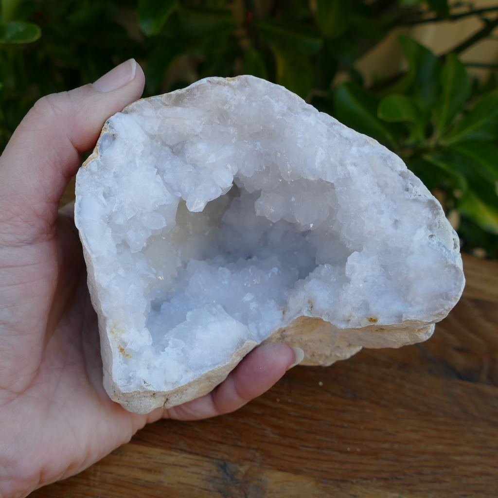 Friendship Stones - Quartz with Calcite Geode Pair