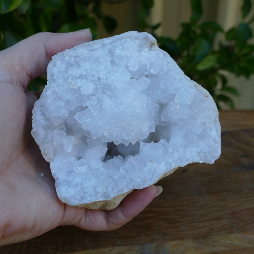 Quartz with Calcite Geode Pair - Friendship Stones