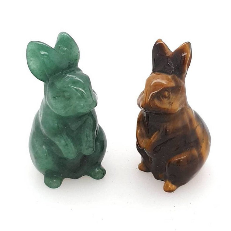 carved crystal rabbit