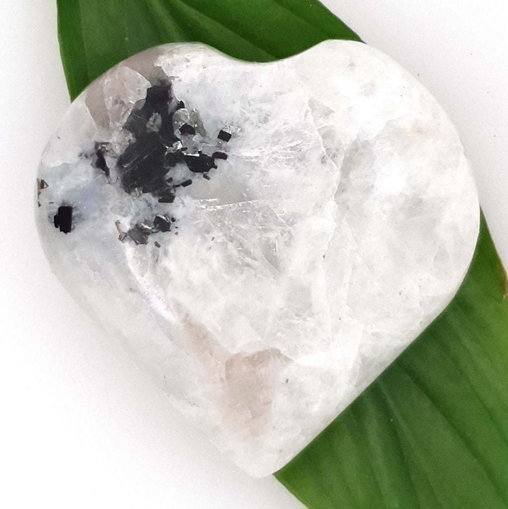 rainbow moonstone crystal heart