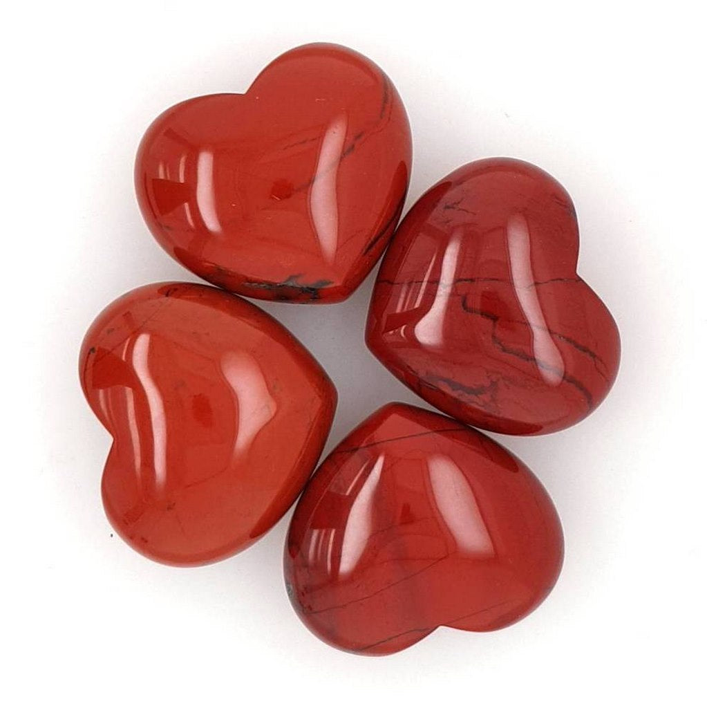 Red Jasper Crystal Hearts
