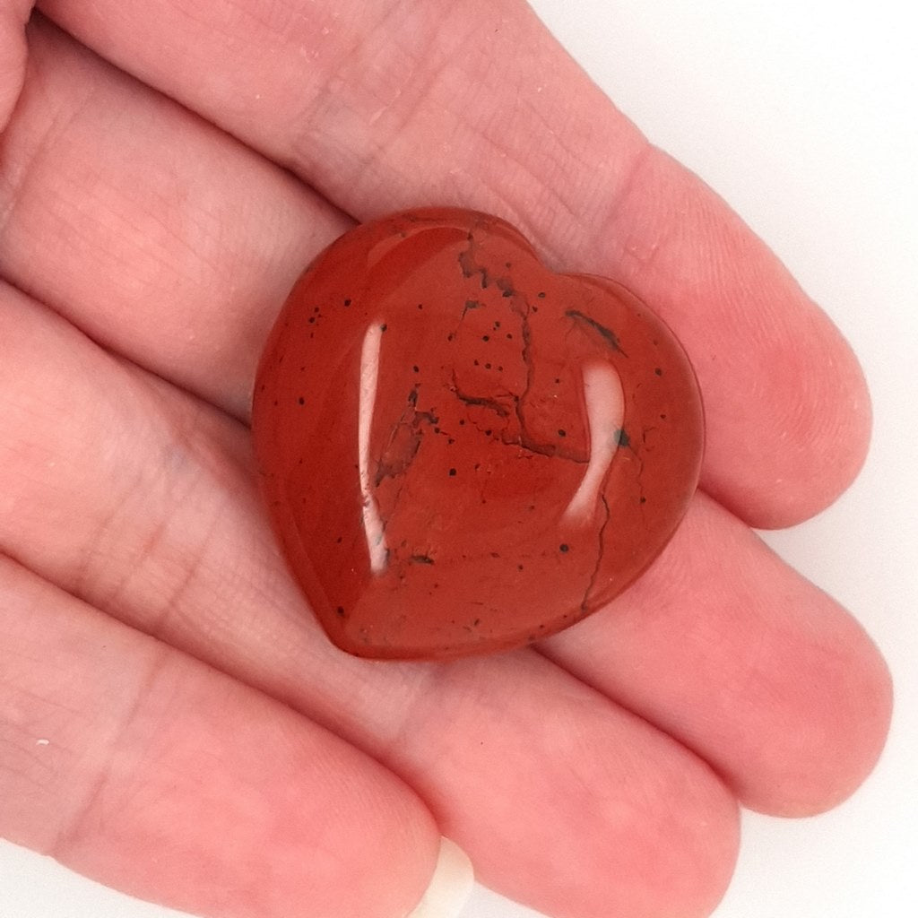 red jasper crystal hearts