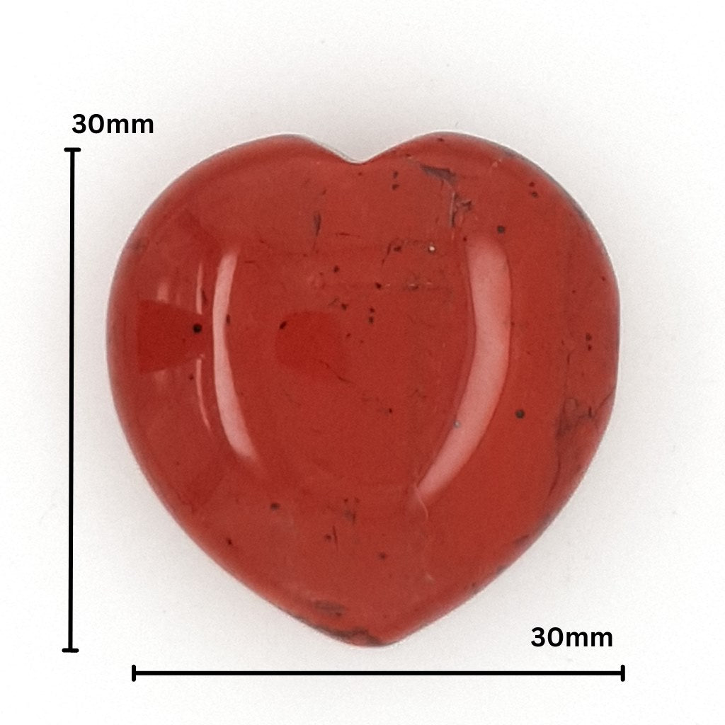 red jasper crystal hearts