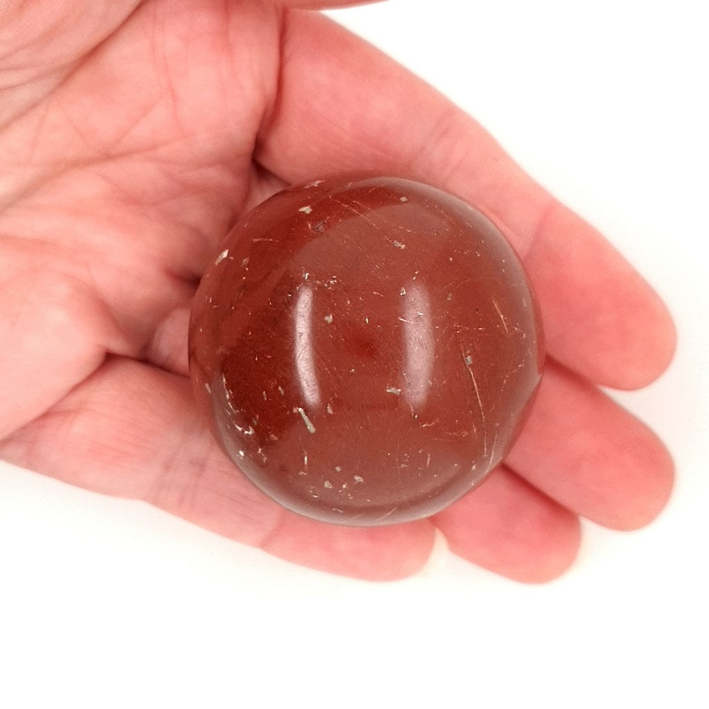 Red Jasper Crystal Sphere with Lovely Natural Earthy Tones