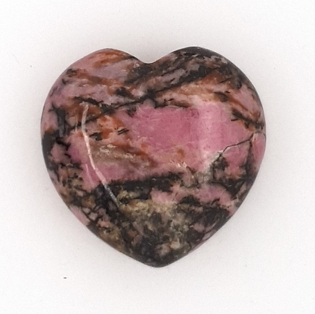 rhodonite crystal hearts