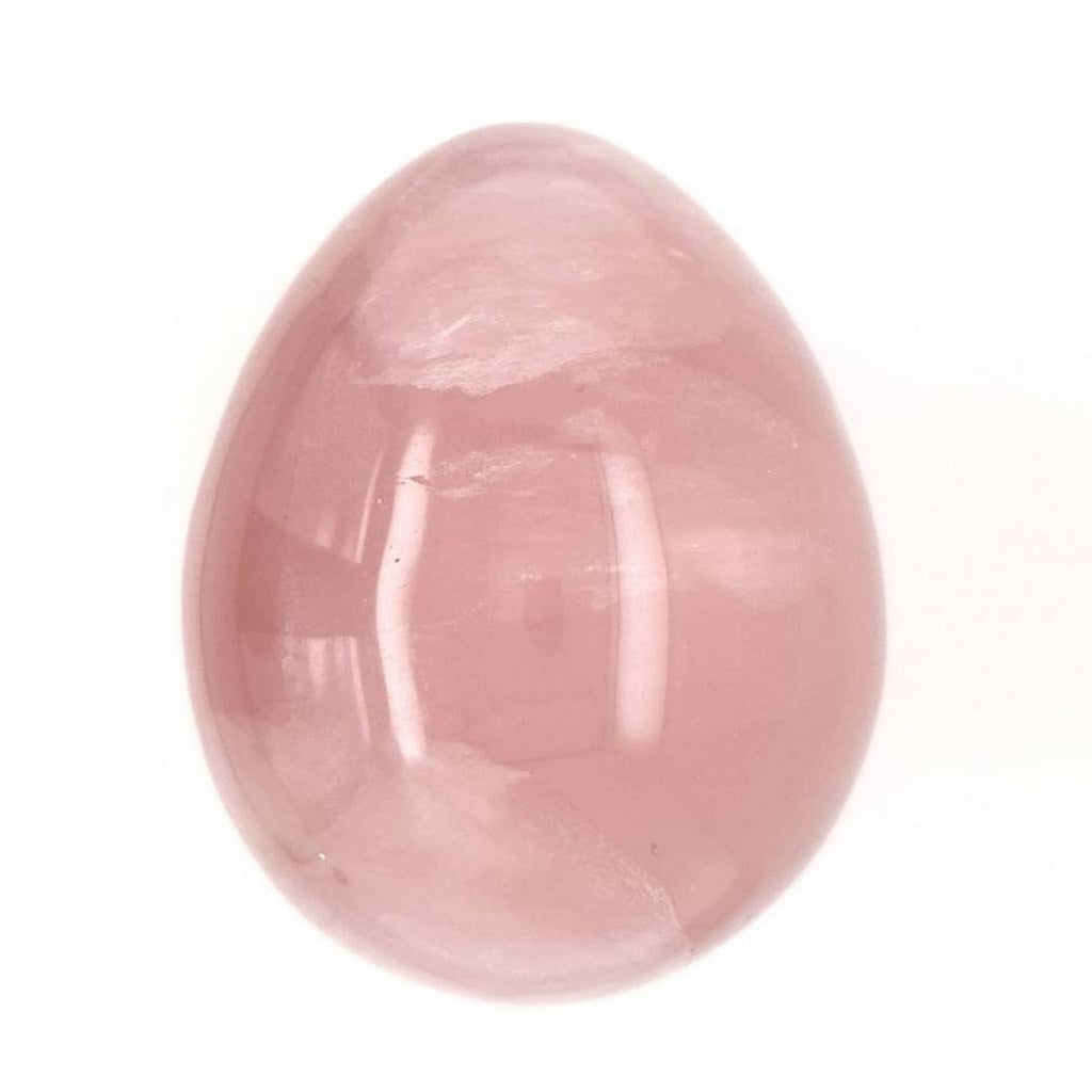 rose quartz crystal egg