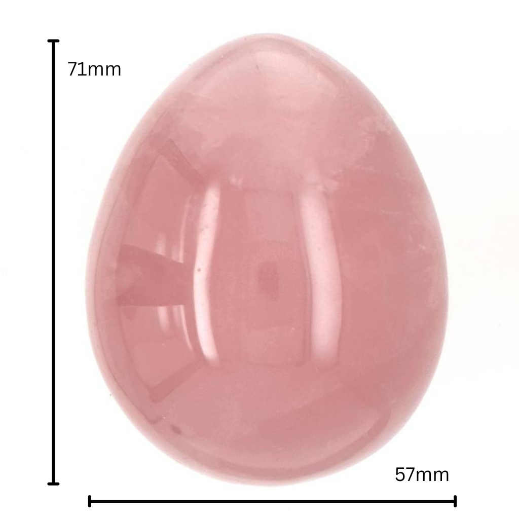 rose quartz crystal egg