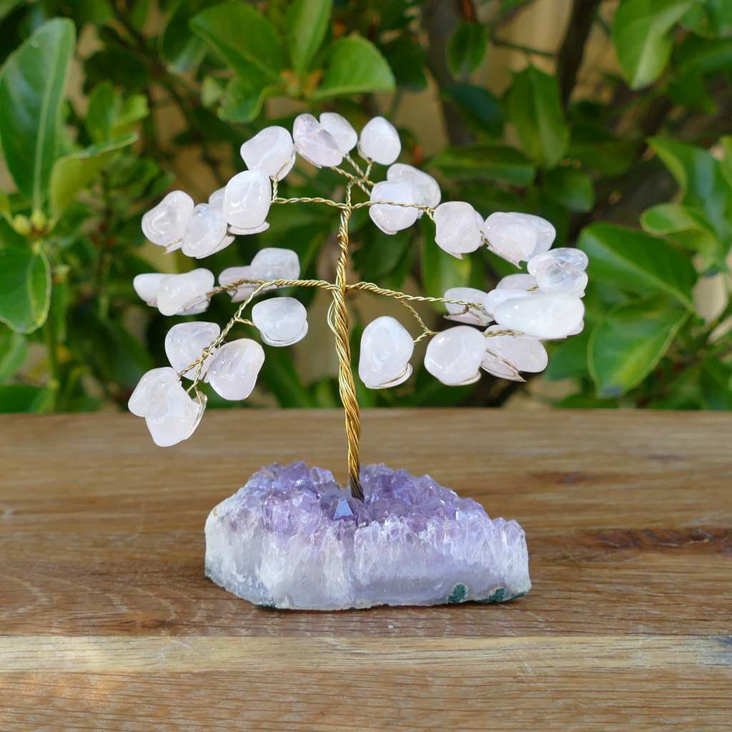 crystal gem tree rose quartz