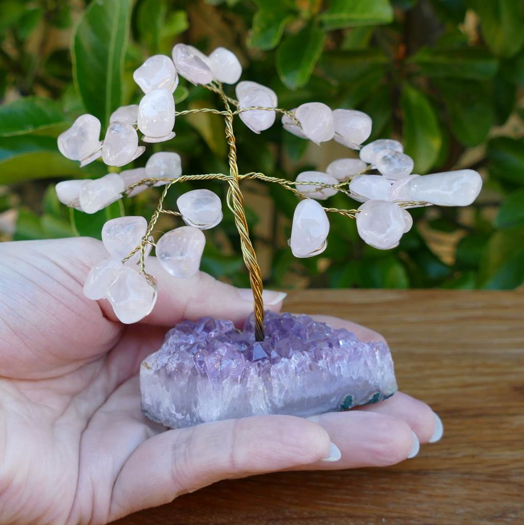 Crystal Gem Tree - Rose Quartz