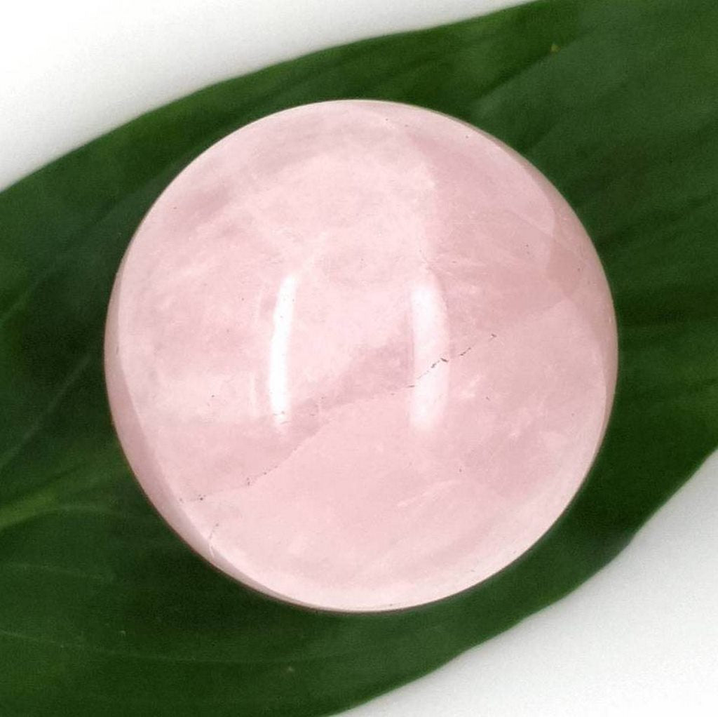 rose quartz crystal sphere
