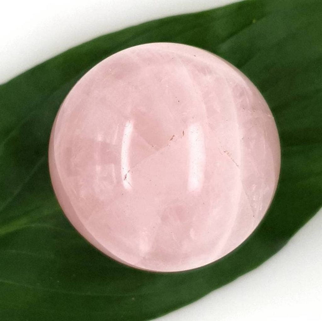 rose quartz crystal sphere