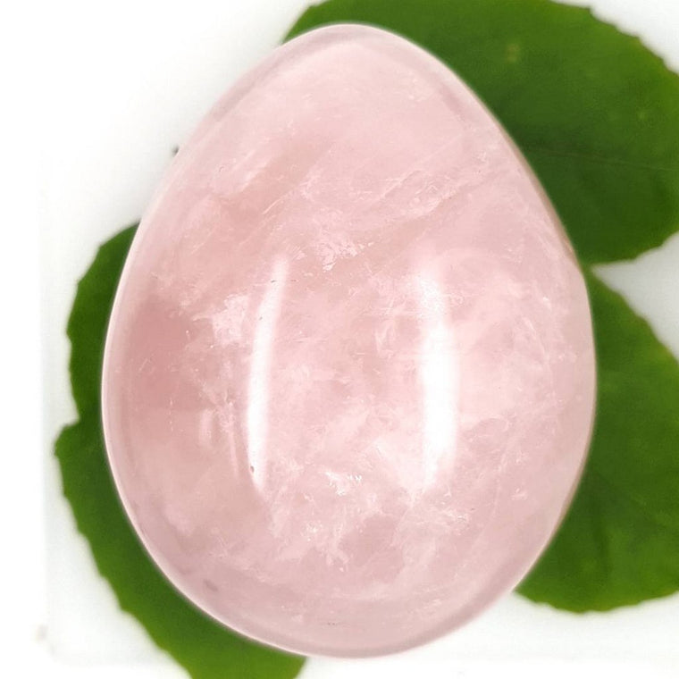 large rose quartz egg
