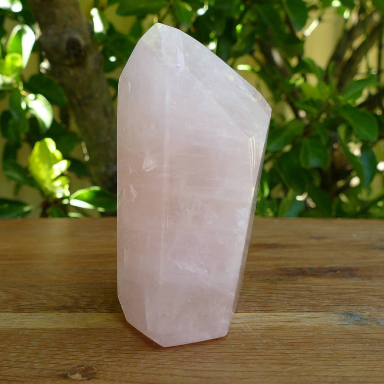 rose quartz polished healing crystal