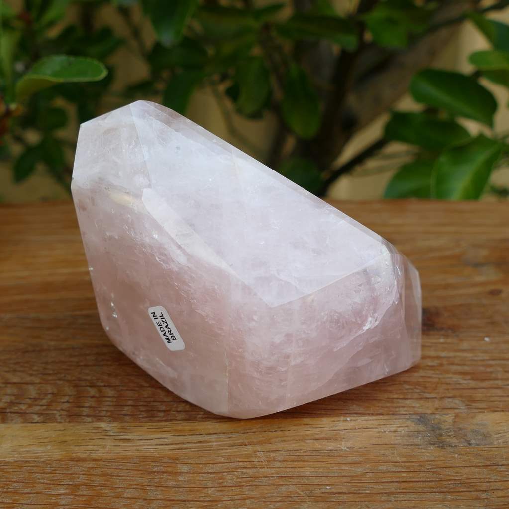 rose quartz polished piece