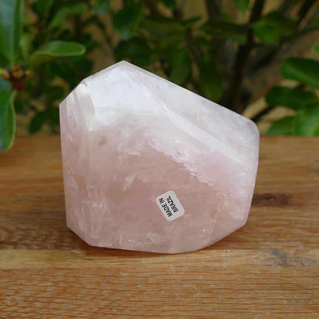 rose quartz polished piece