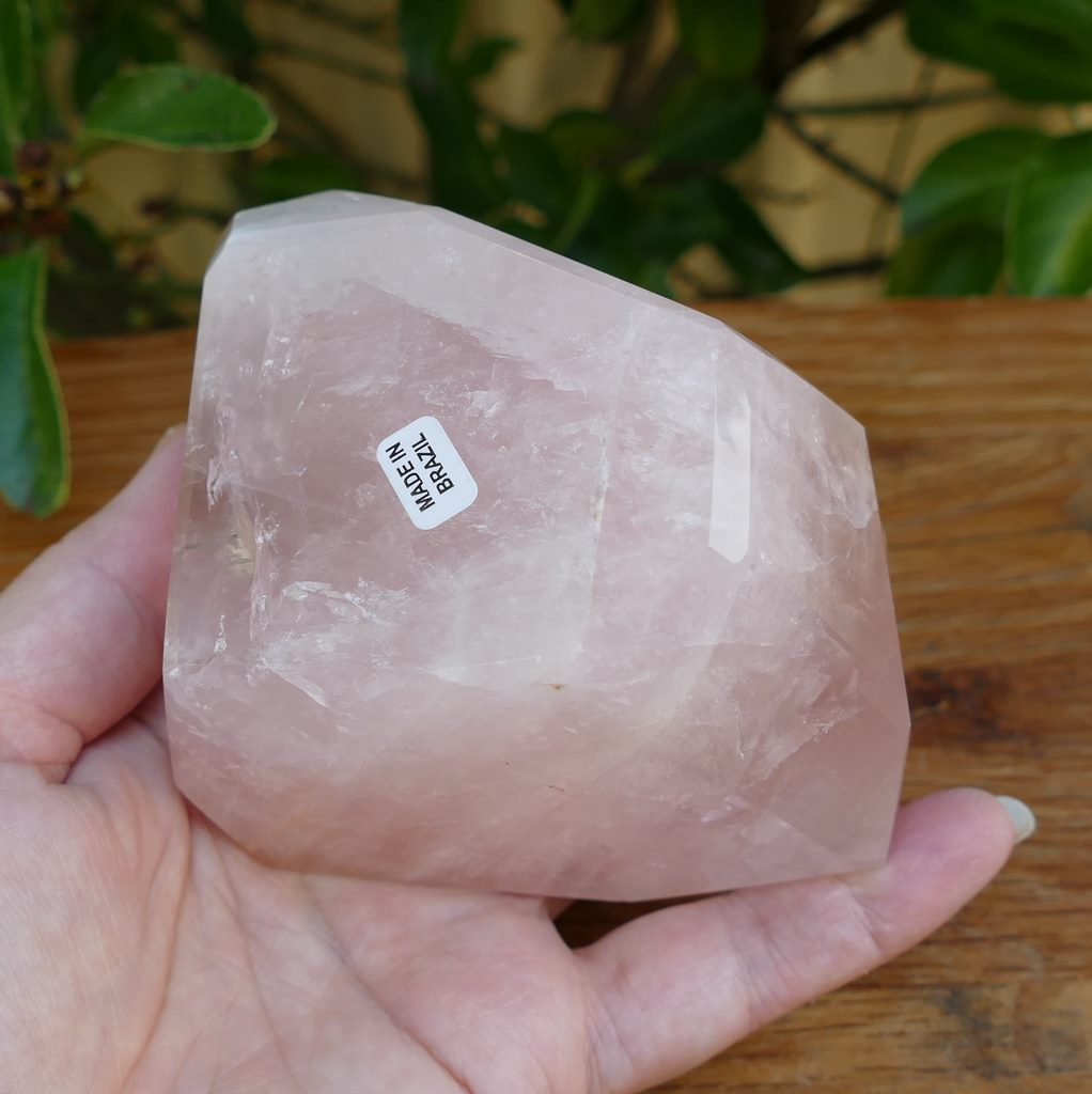 rose quartz polished piece