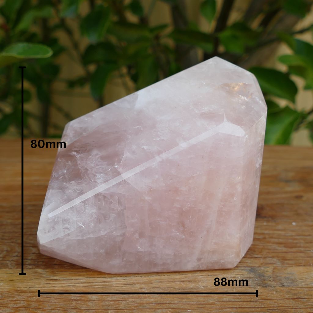 rose quartz polished piece