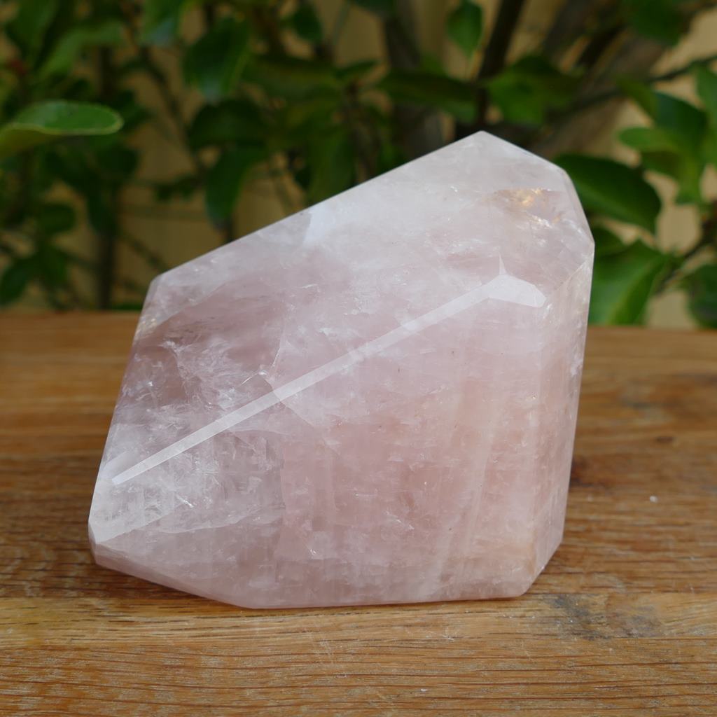 rose quartz polished piece