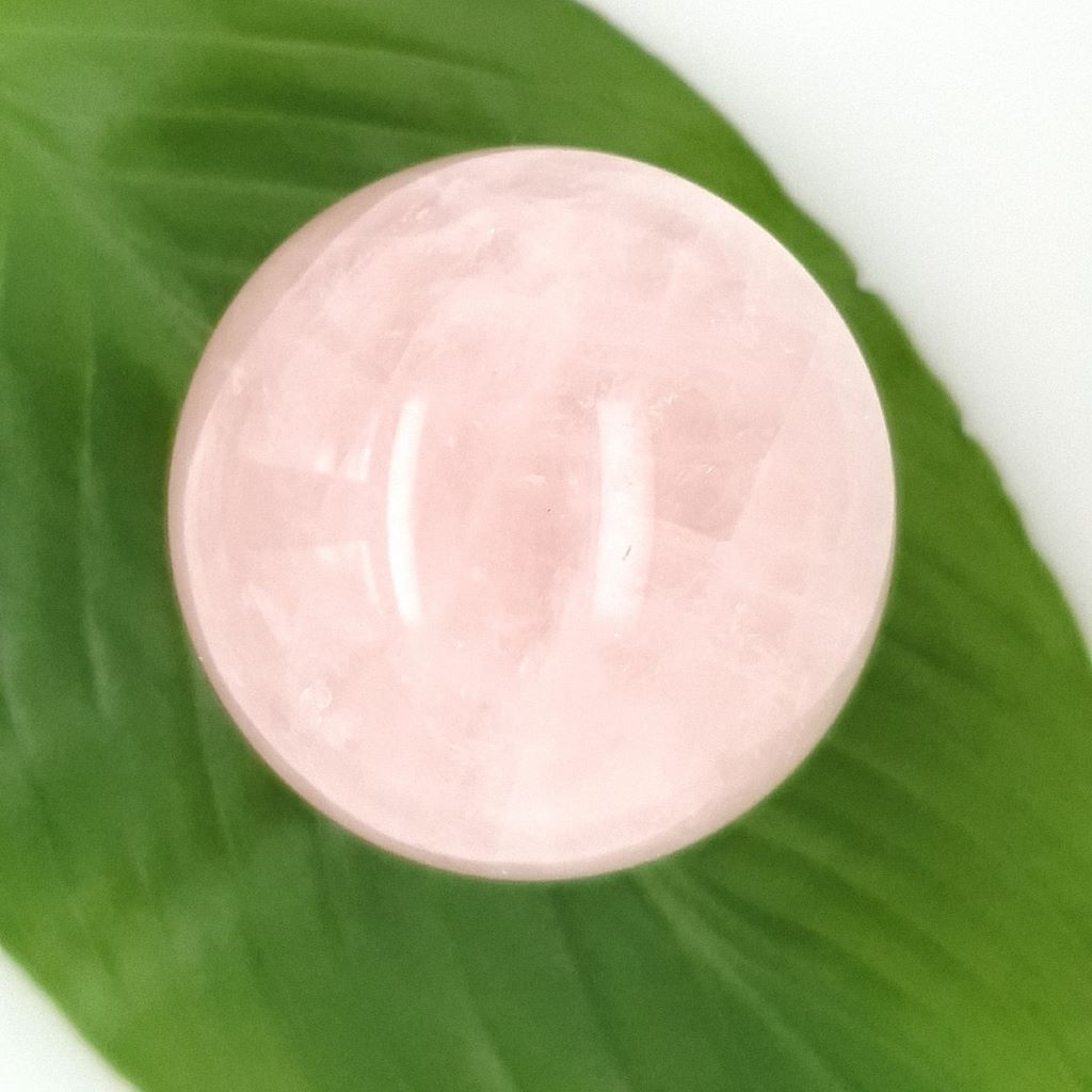 rose quartz sphere small