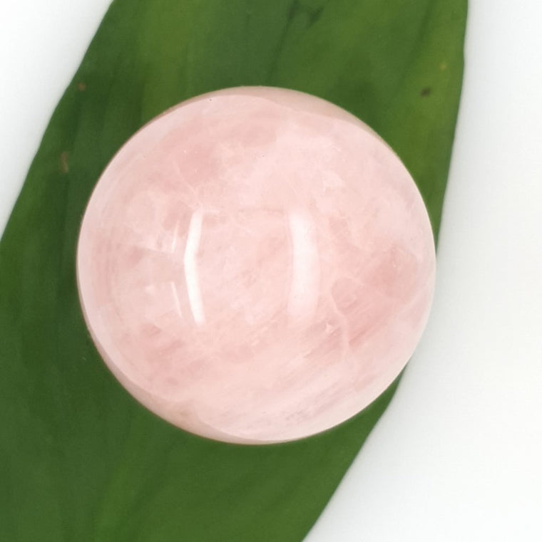 rose quartz crystal sphere