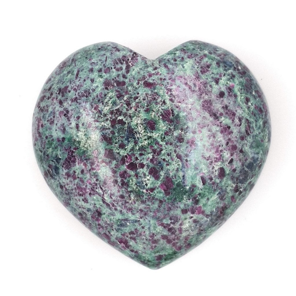 ruby fuchsite crystal heart