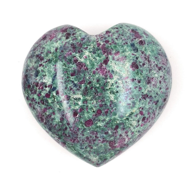 ruby fuchsite crystal heart