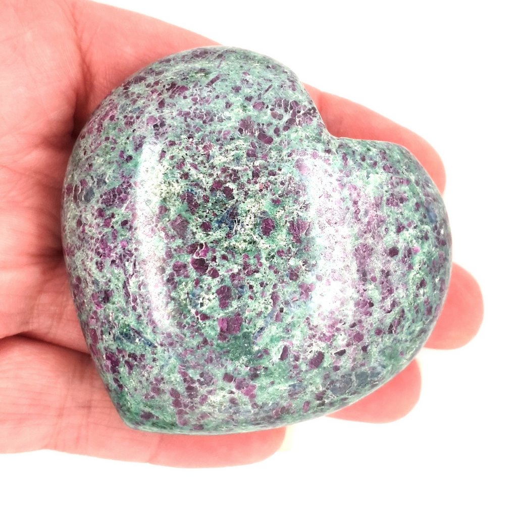 ruby fuchsite crystal heart