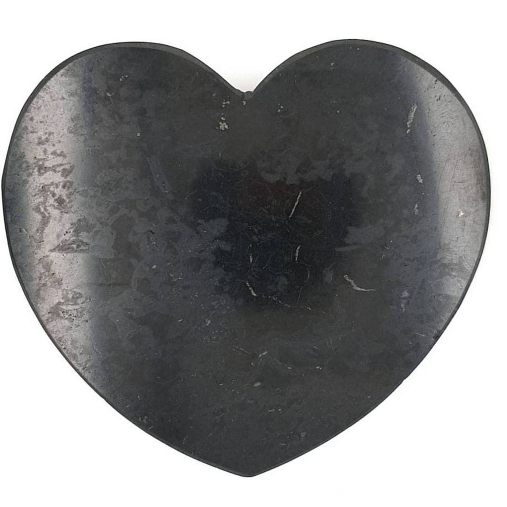 shungite heart plate charging tile