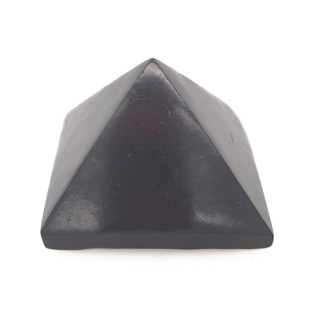 Shungite Pyramid Crystal for EMF Protection Crystal Healing Stone Home Decor