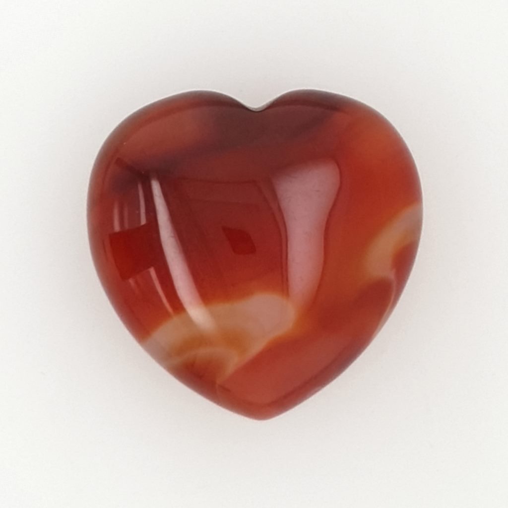 small carnelian hearts