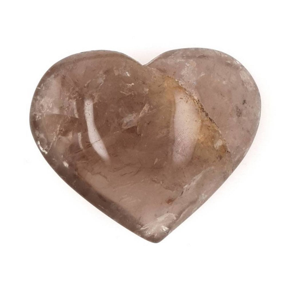 smoky quartz crystal heart