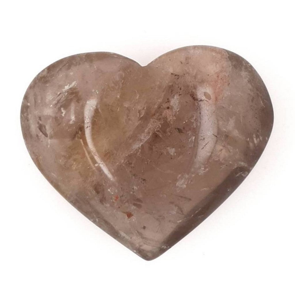 smoky quartz crystal heart