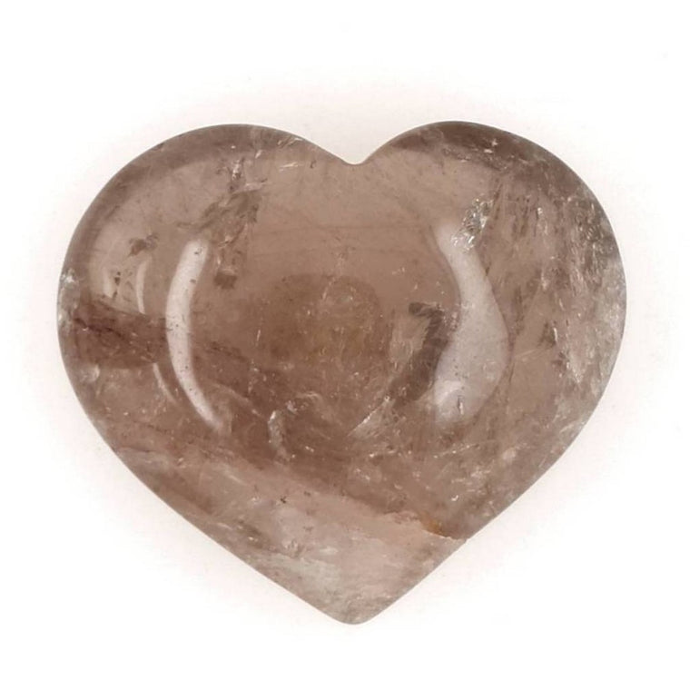smoky quartz crystal heart