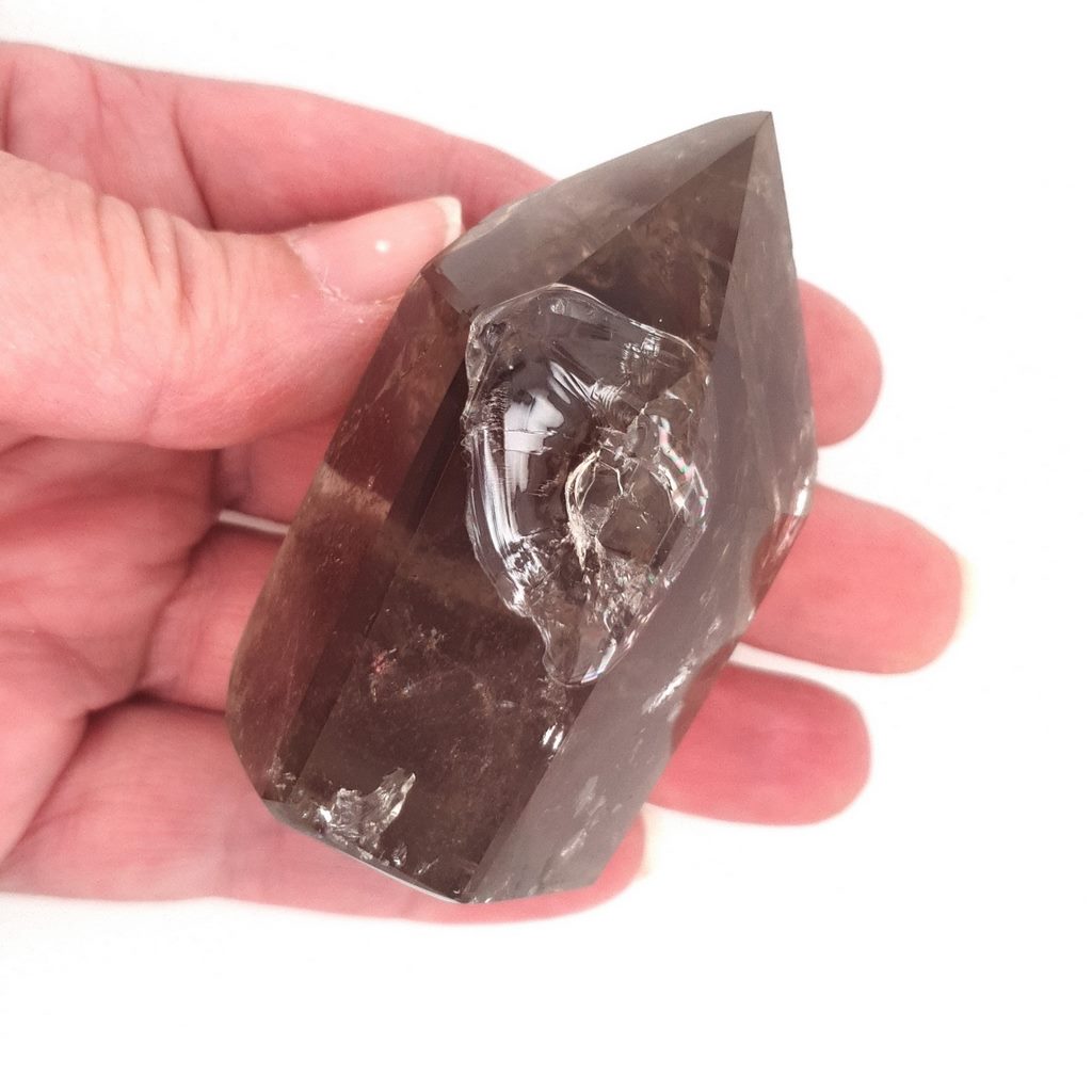 smoky quartz polished point