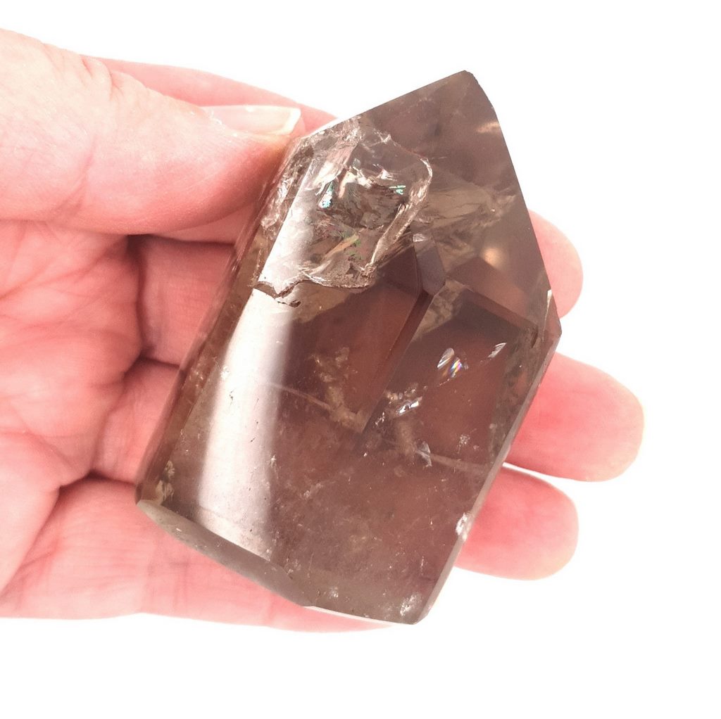 smoky quartz polished point